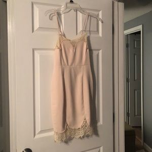 LuLus Lace Lined Dress